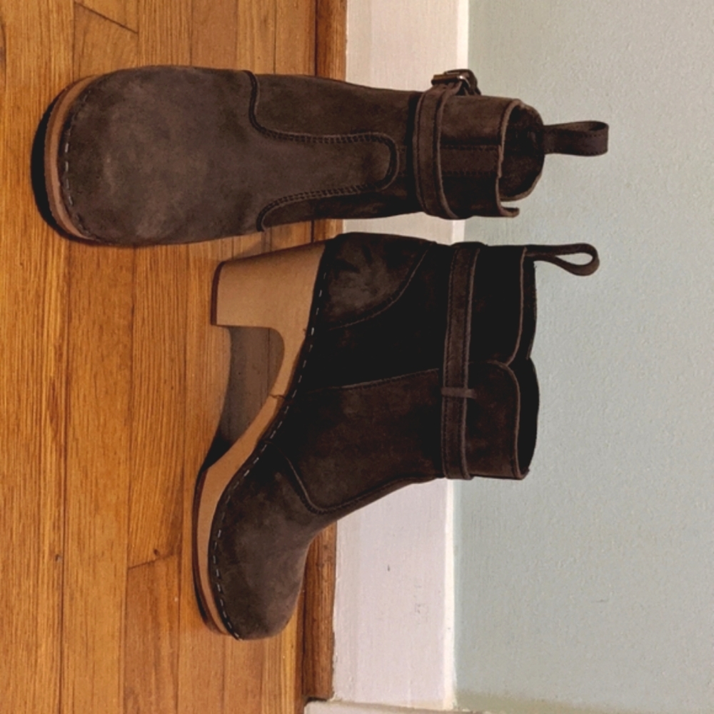 Hasbeens Swedish clog boots sz 40